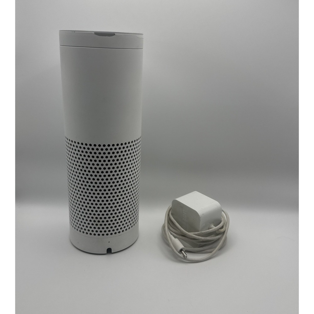 Amazon Echo 1st Generation White Bluetooth Alexa-Enabled Smart Speaker SK705DI